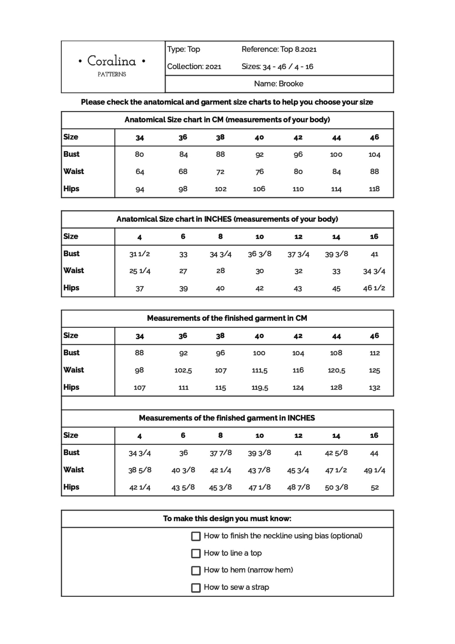 Strappy Top PDF Sewing Pattern Strappy Summer Dress Pattern Etsy