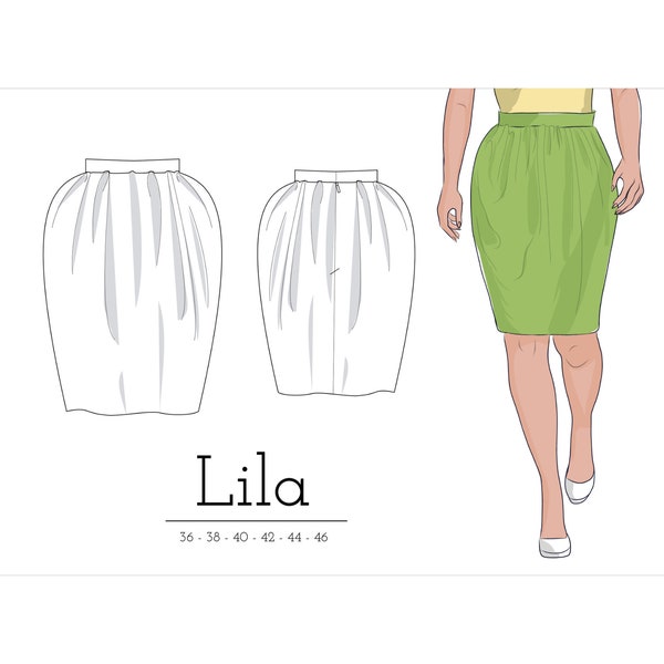 Tulip Skirt PDF Sewing Pattern