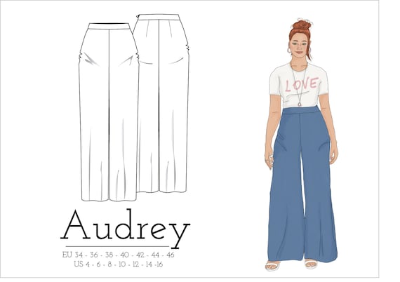 wide leg jeans sewing pattern