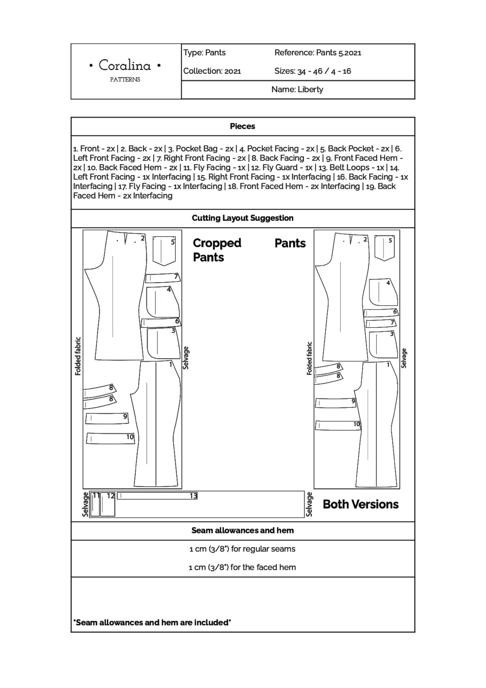 Highrise Flare Pants PDF Sewing Pattern Bell Bottom Etsy