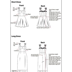 Bustier Dress PDF Sewing Pattern Corset Flare Dress Pattern - Etsy