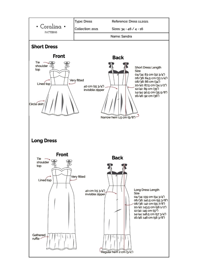 Bustier Dress PDF Sewing Pattern Corset Flare Dress Pattern - Etsy