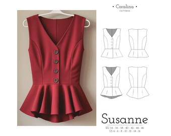 peplum top with cardigan