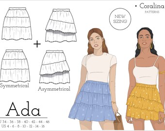 tiered skirt pattern