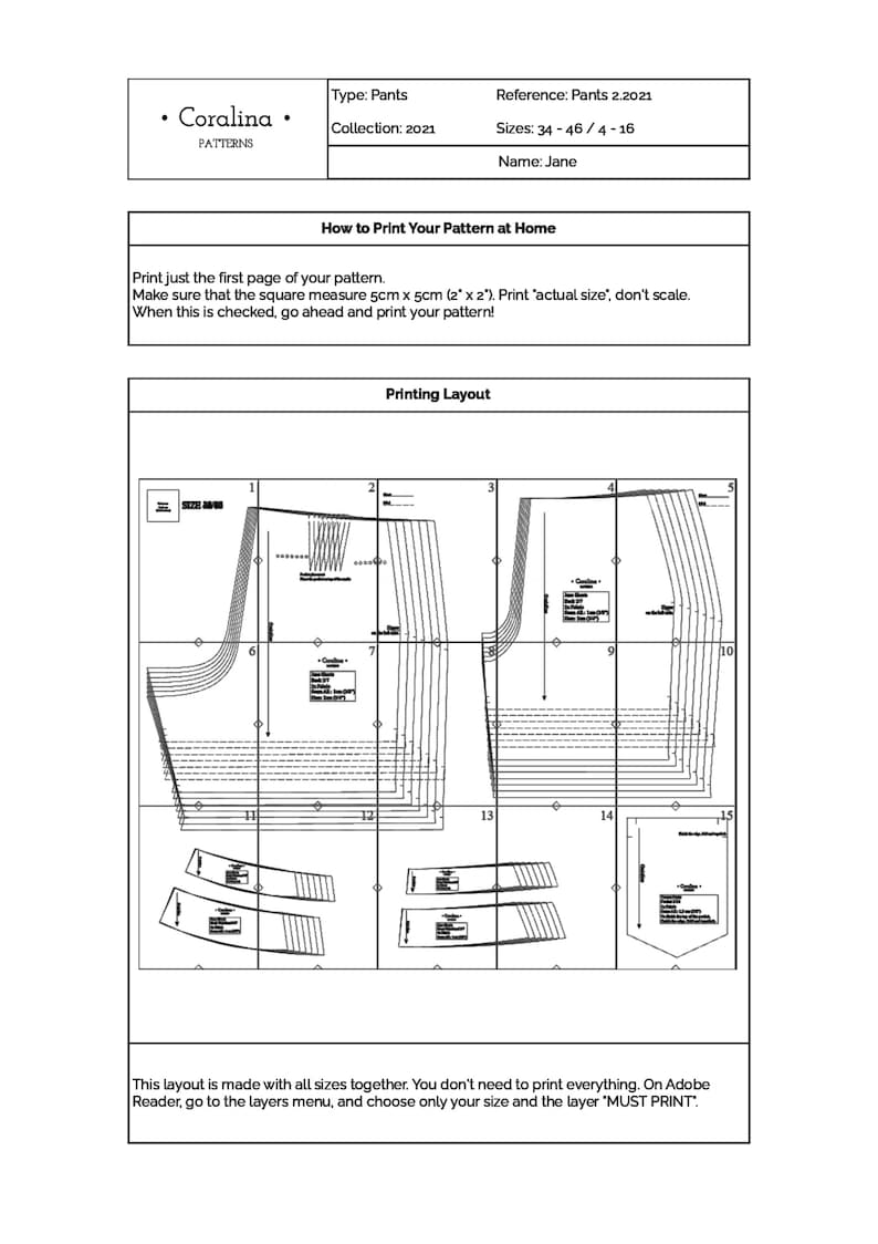 Highwaist Shorts PDF Sewing Pattern Sizes 416 EU 3446 Etsy