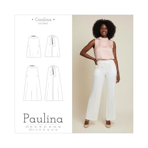 Bow Halter Top Sewing Pattern | Sizes 4-16 (EU 34-46) (PDF Download)