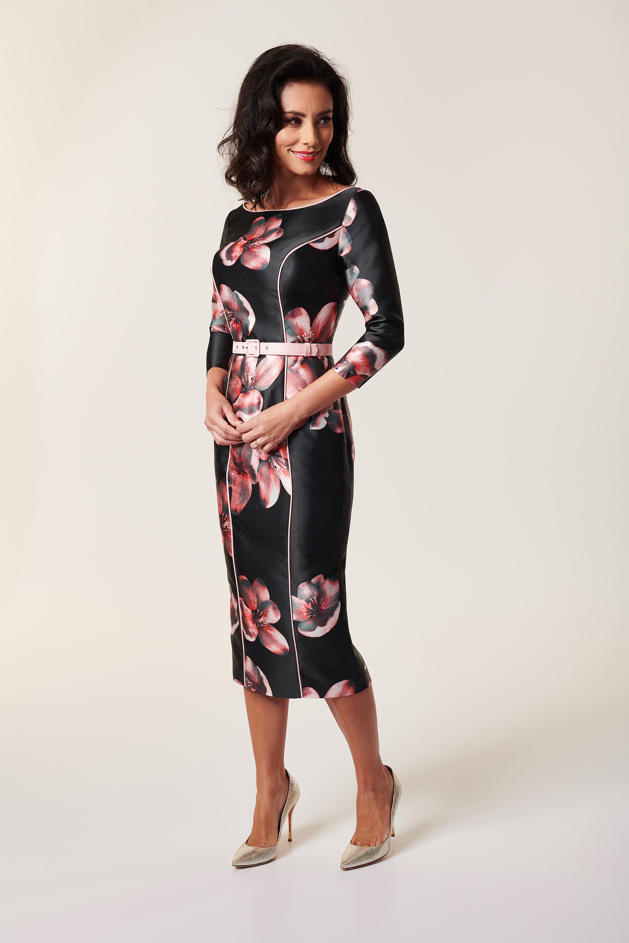 Lipsy long sleeve amelie print bodycon dress sale