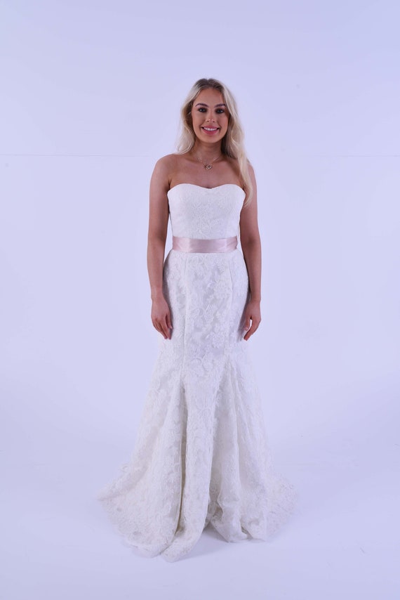 House Of Mooshki Original Veronica Fishtail Ivory Full Lace Etsy