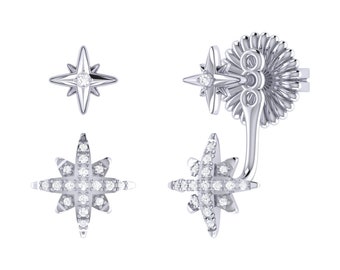 Little Star North Star Stud Earrings in Sterling Silver