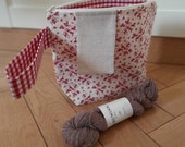 Patron sac à projet sac à tricot style chaussettes ou bonnet sac petite taille