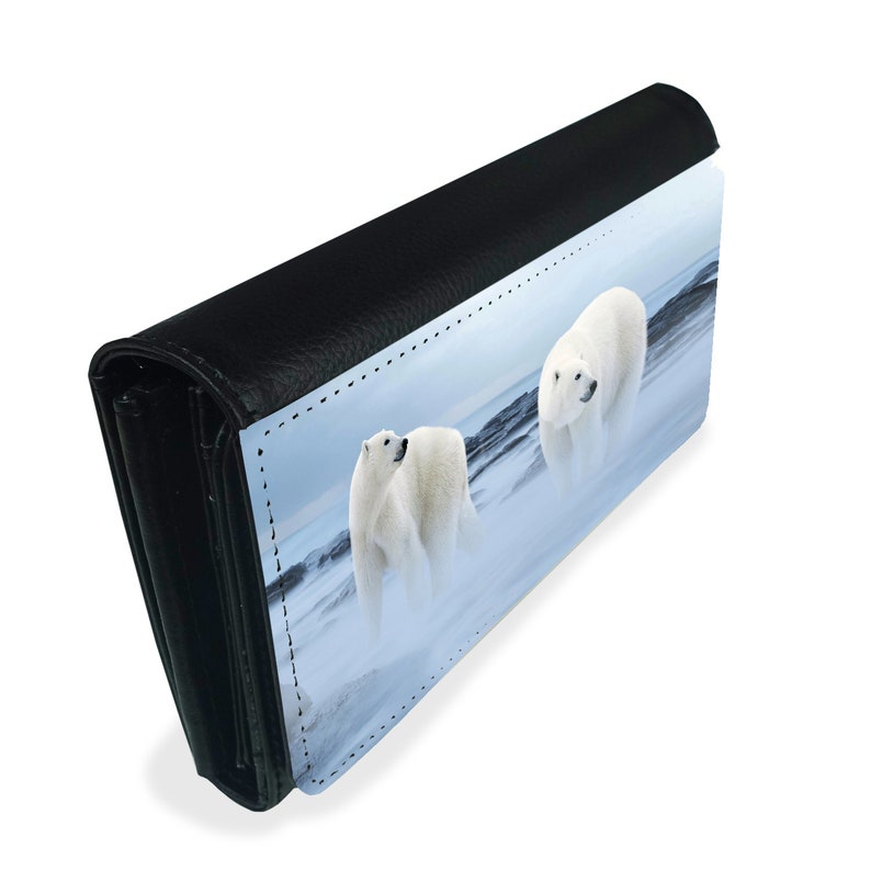 Leather Wallet For Women Ladies Vegan Faux Leather Wallet Etsy