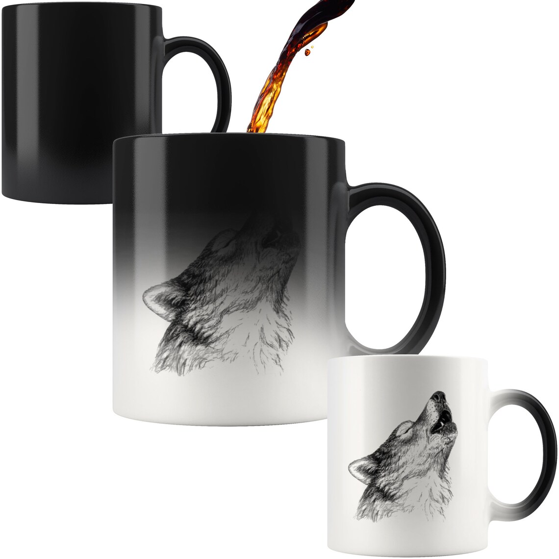 Wolf Coffee Mug 11 oz. Ceramic Magic Coffee Cup Gift Idea For Etsy