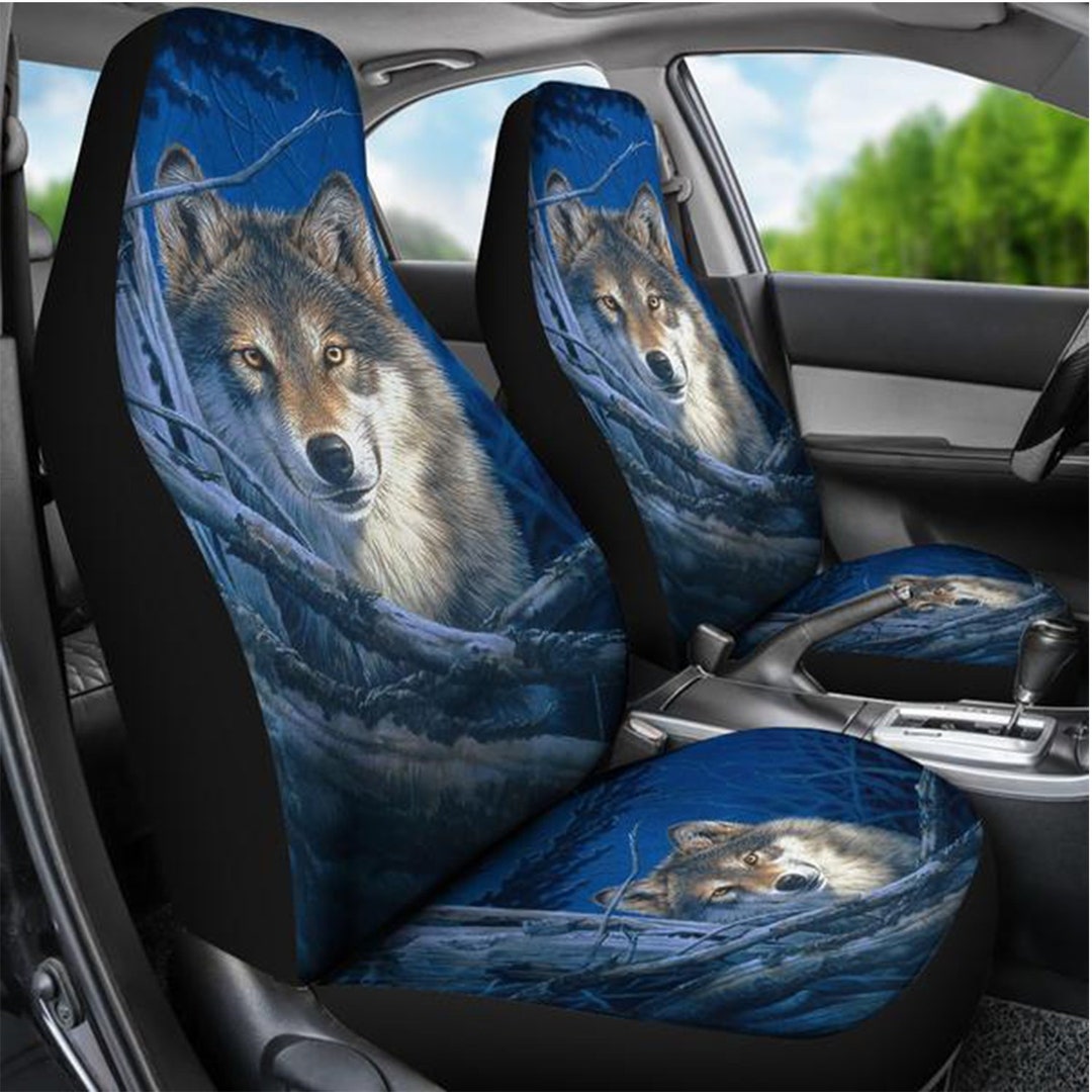 Wolf Car Seat Covers. Wolf Lovers Gift Idea Etsy