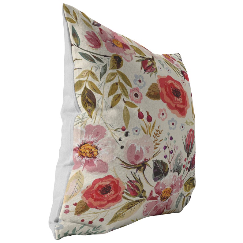 Floral Pillow Flower Pillow Cover Etsy