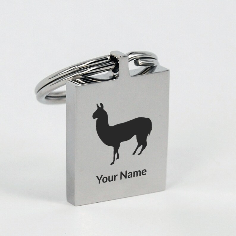 Llama Keychain Personalized Gift Idea For Llama Lovers