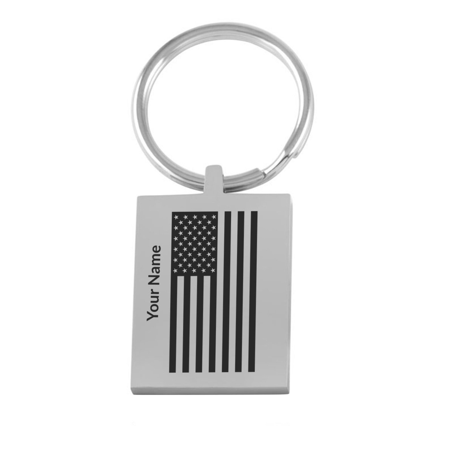 Idée de cadeau personnalisé de keychain de drapeau américain | Etsy