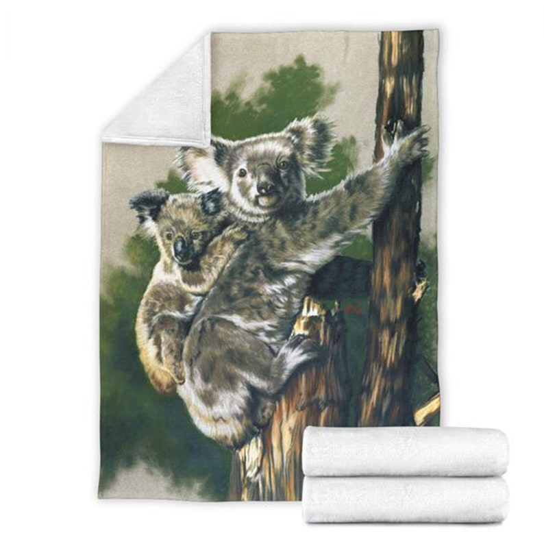 Koala Bear Blanket Unique and Awesome Throw Blanket for Koala Etsy