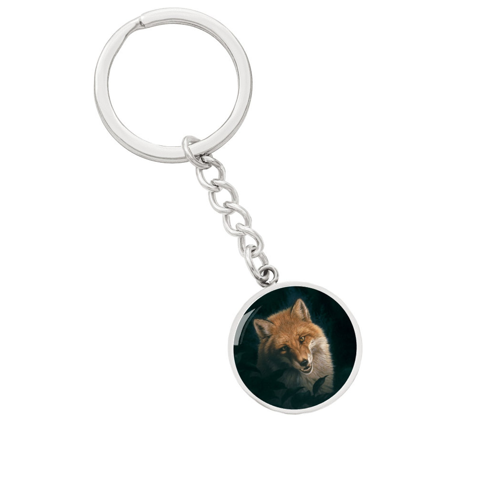 Fox Keychain Personalized Fox Key Chain for Men and Women Etsy