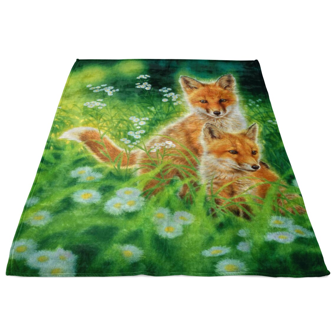 Foxes Fleece Blanket Unique and Awesome Throw Blanket for Fox Etsy Canada