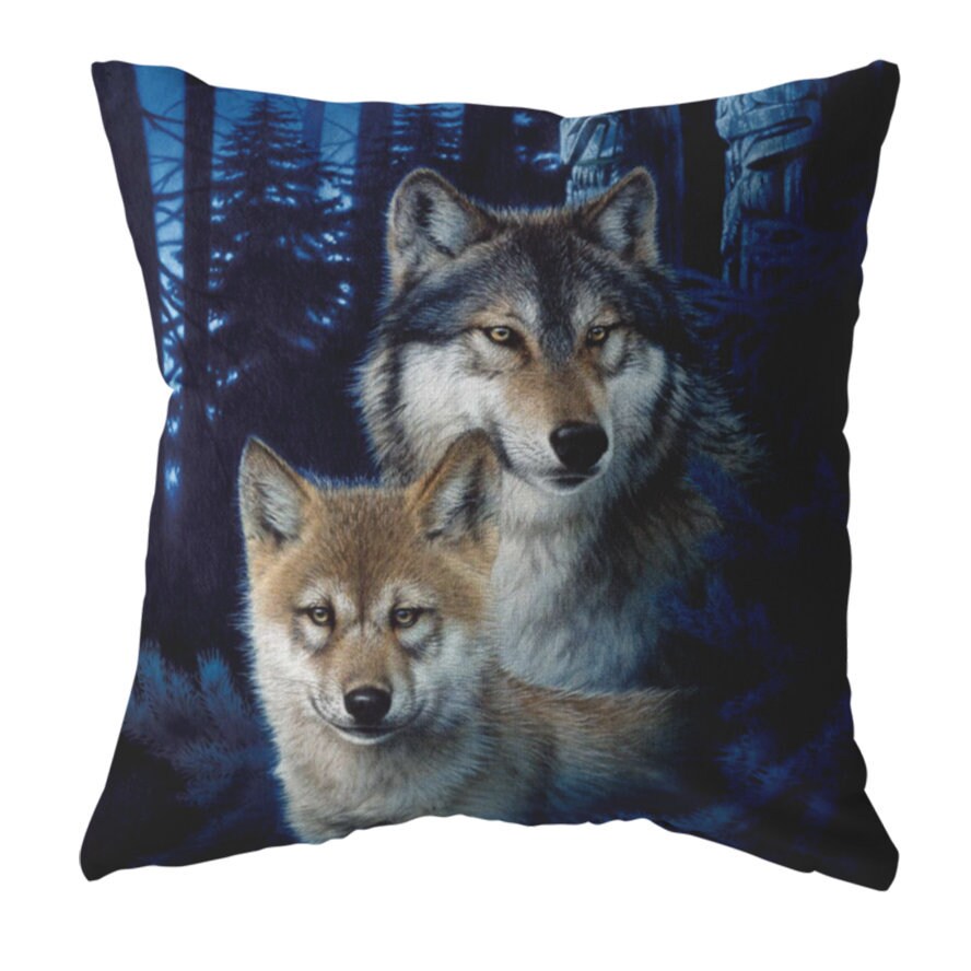 wolf pillow case