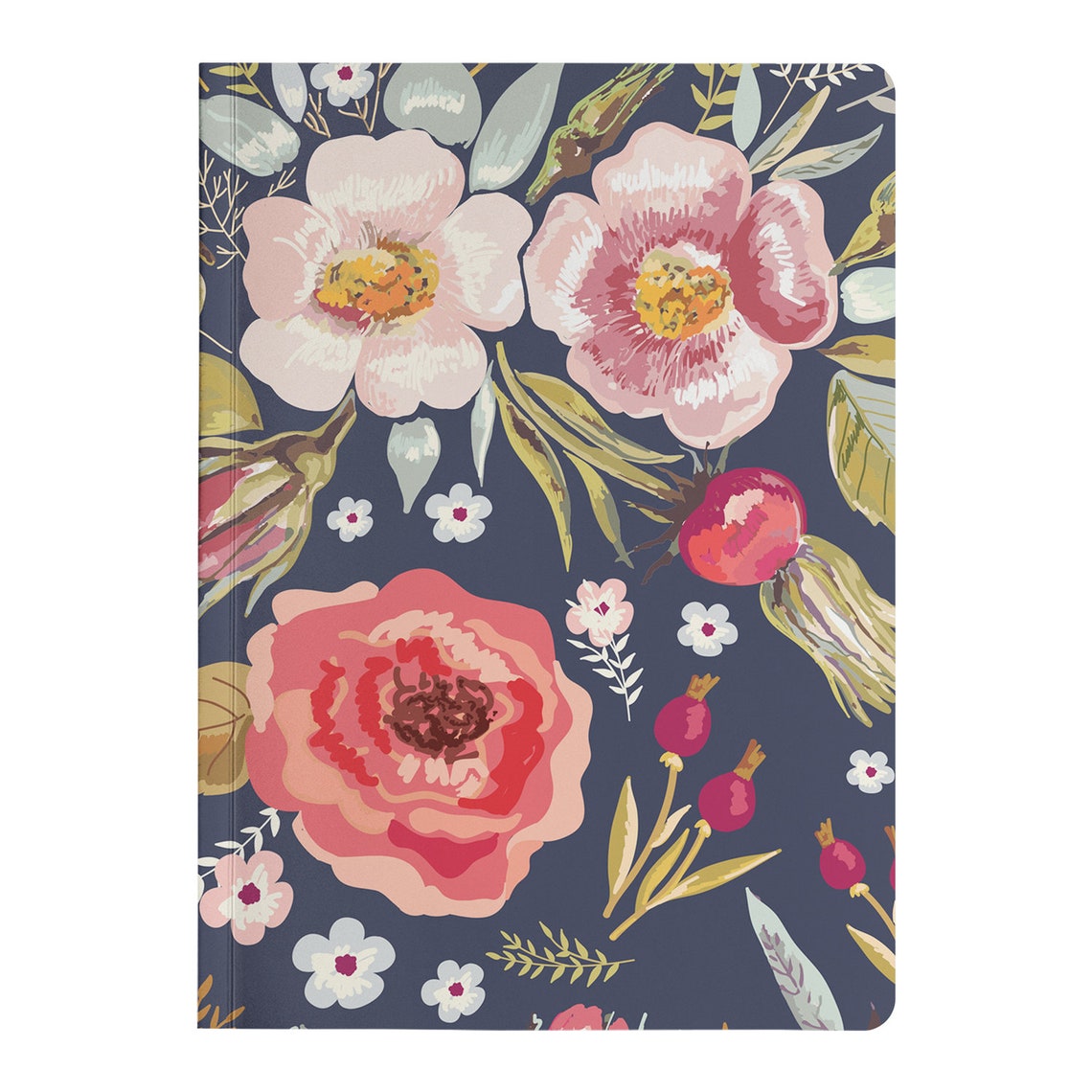 Flower Floral Paperback Journal This Paper Notebook Makes A Etsy