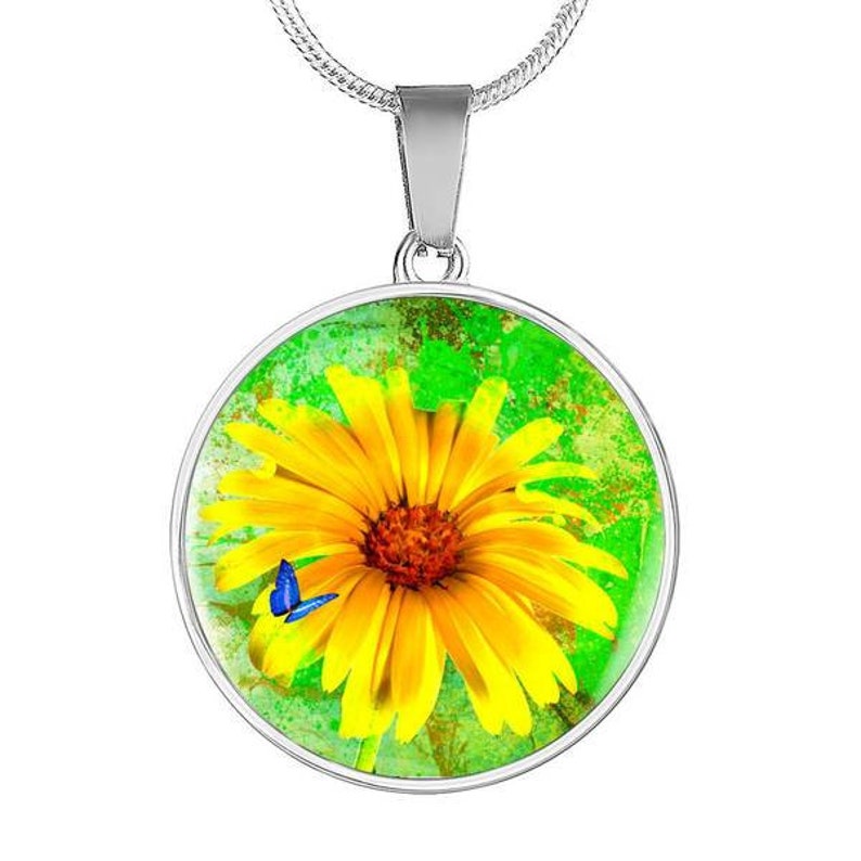 Personalized Floral Jewelry Flower Necklace