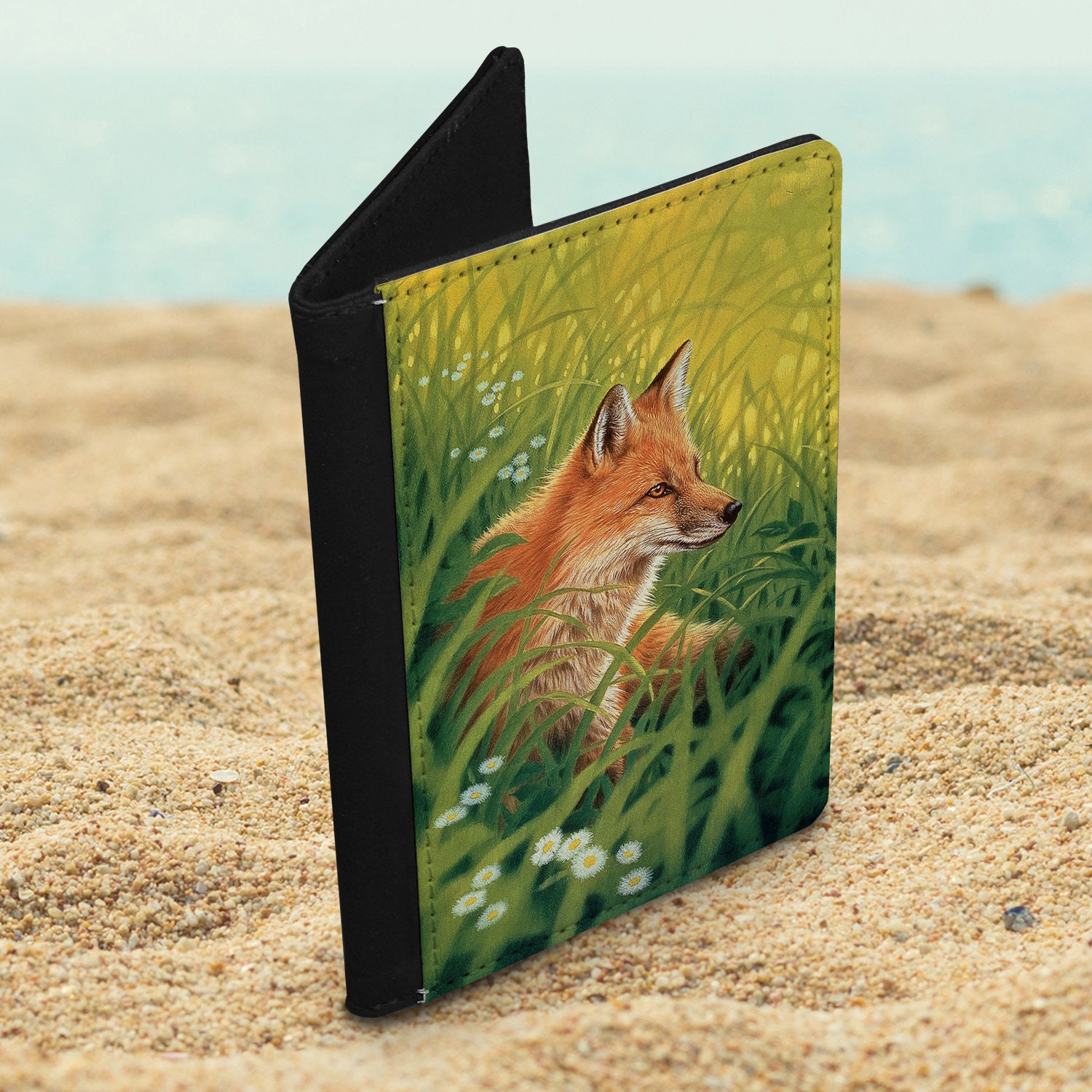 Passport Holder Vegan Leather Fox Lovers Passport Cover. Etsy