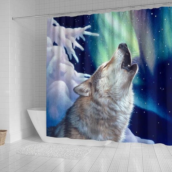 Shower Curtain Wolf Awesome Gift For True Shower Curtain Wolf Awesome Gift For, Wolf Shower Curtain