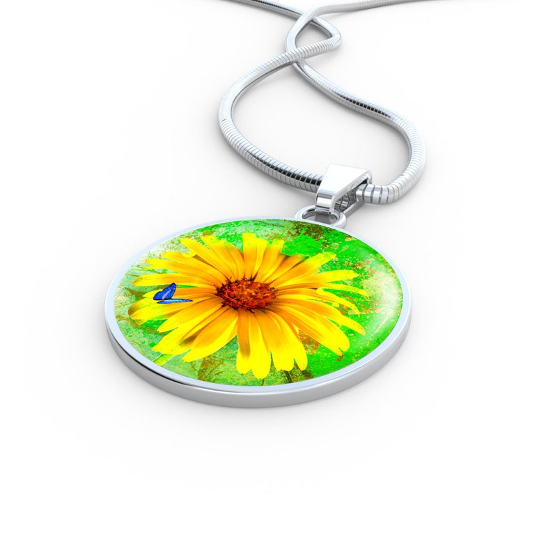 Personalized Floral Jewelry Flower Necklace