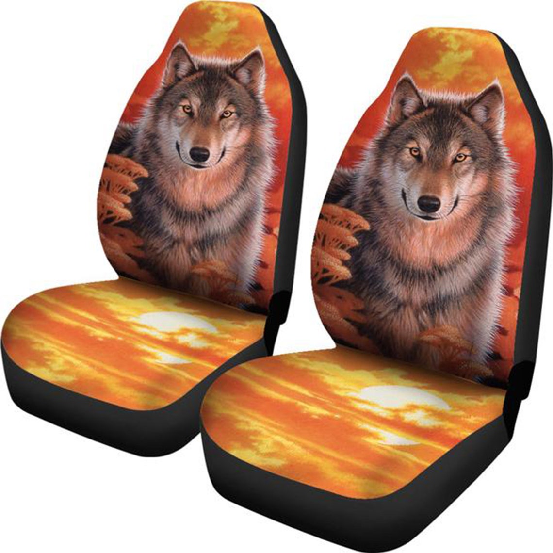 Wolf Car Seat Covers. These Front Seat Covers Are A Great Etsy