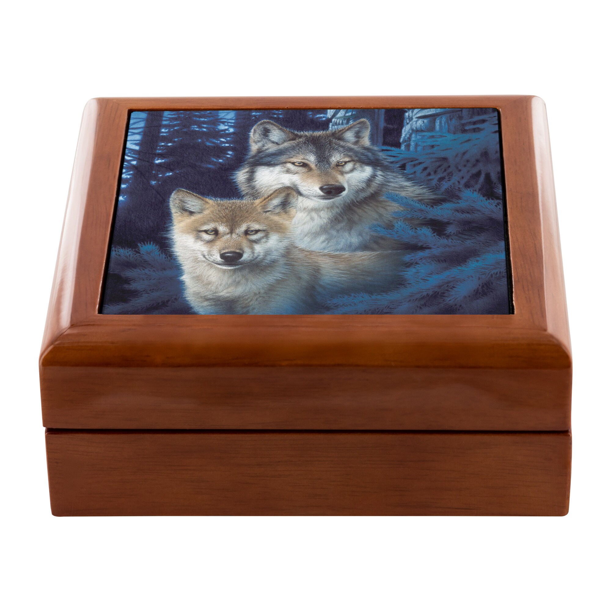 Wolf Jewelry Box For Men And Women. Wooden Box Great Gift Idea Etsy
