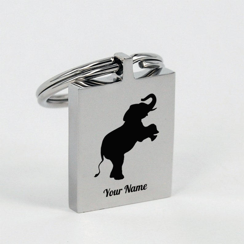 Elephant Keychain Personalized Gift Idea For Elephant