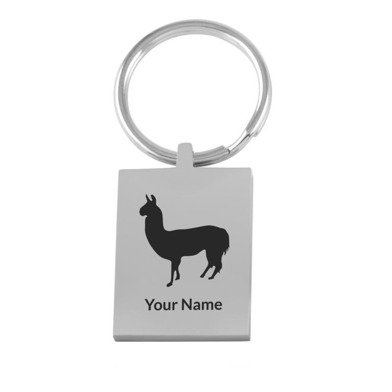 Llama Keychain Personalized Gift Idea For Llama Lovers
