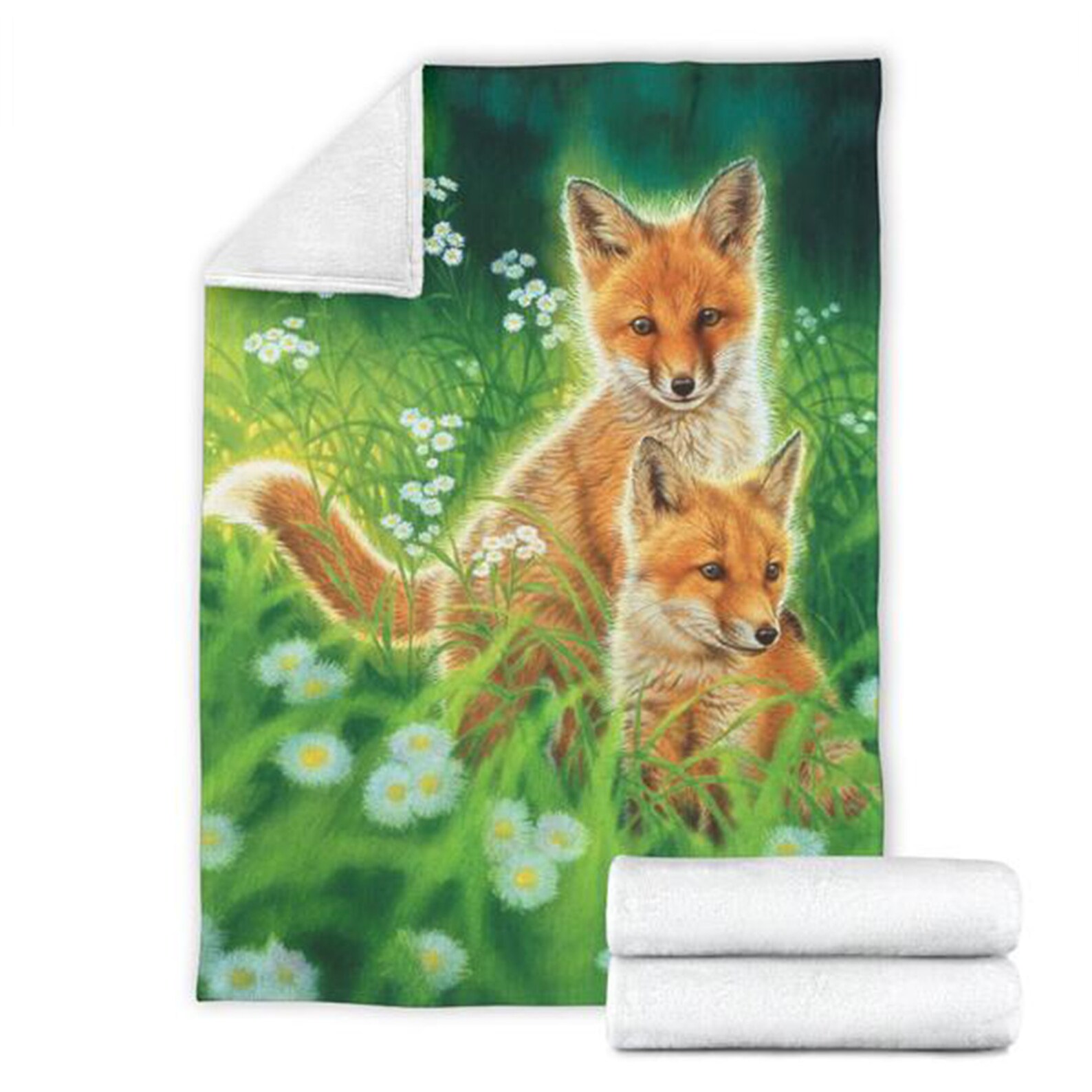 Foxes Fleece Blanket Unique and Awesome Throw Blanket for Fox Etsy Canada