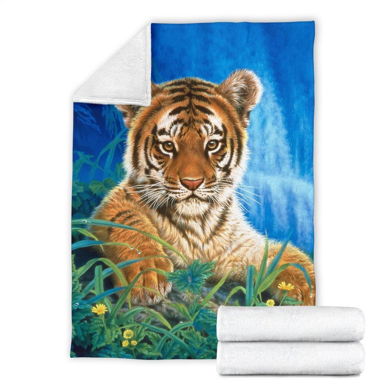 Tiger Blanket Unique and Awesome Throw Blanket for Tiger Etsy UK