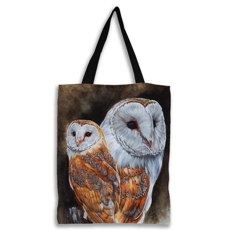 Owl Tote Bag Barn Owl Shopping Bag Snow Owl Work Bag Owl - Etsy