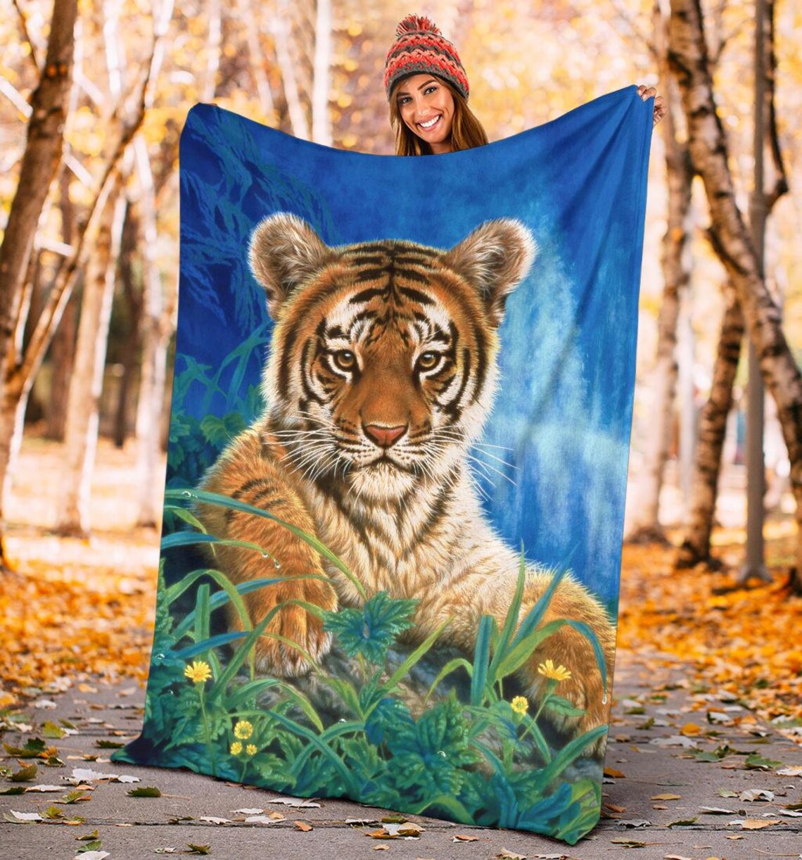 Tiger Blanket Unique and Awesome Throw Blanket for Tiger Etsy UK