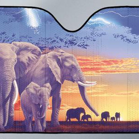 Car Sun Shade With Elephant