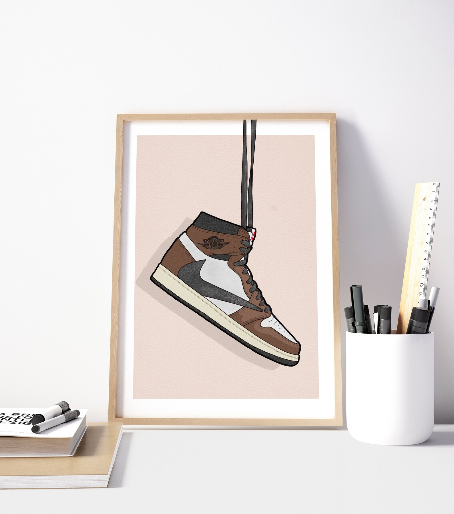 TRAVIS SCOTT Air Jordan 1 Wall Art Poster / Jordan Scarpe / Etsy Italia