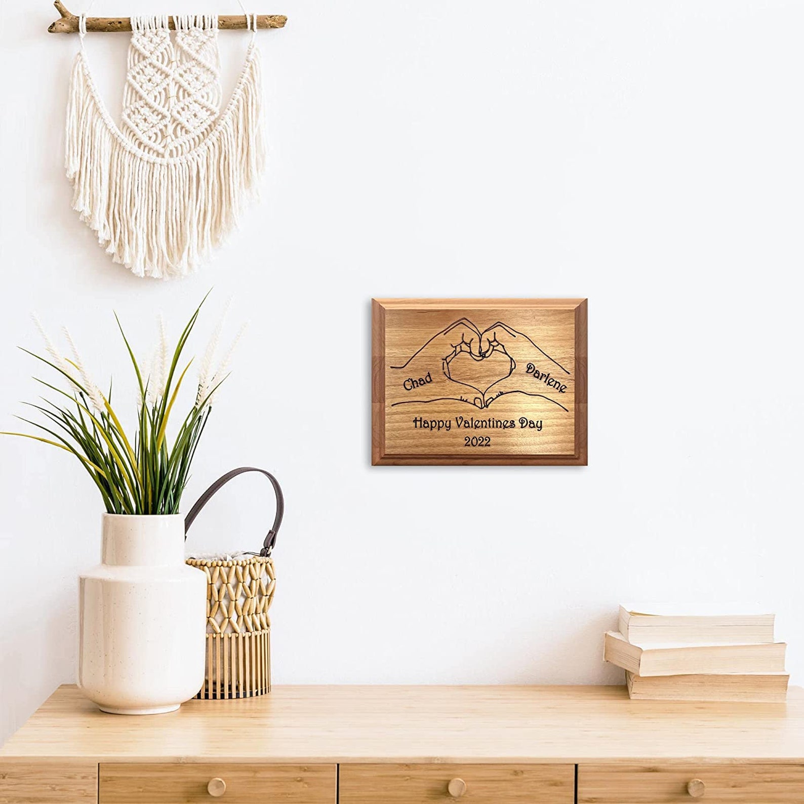 Valentines Day Gift Wood Plaque Valentines Day Gift for Her Etsy