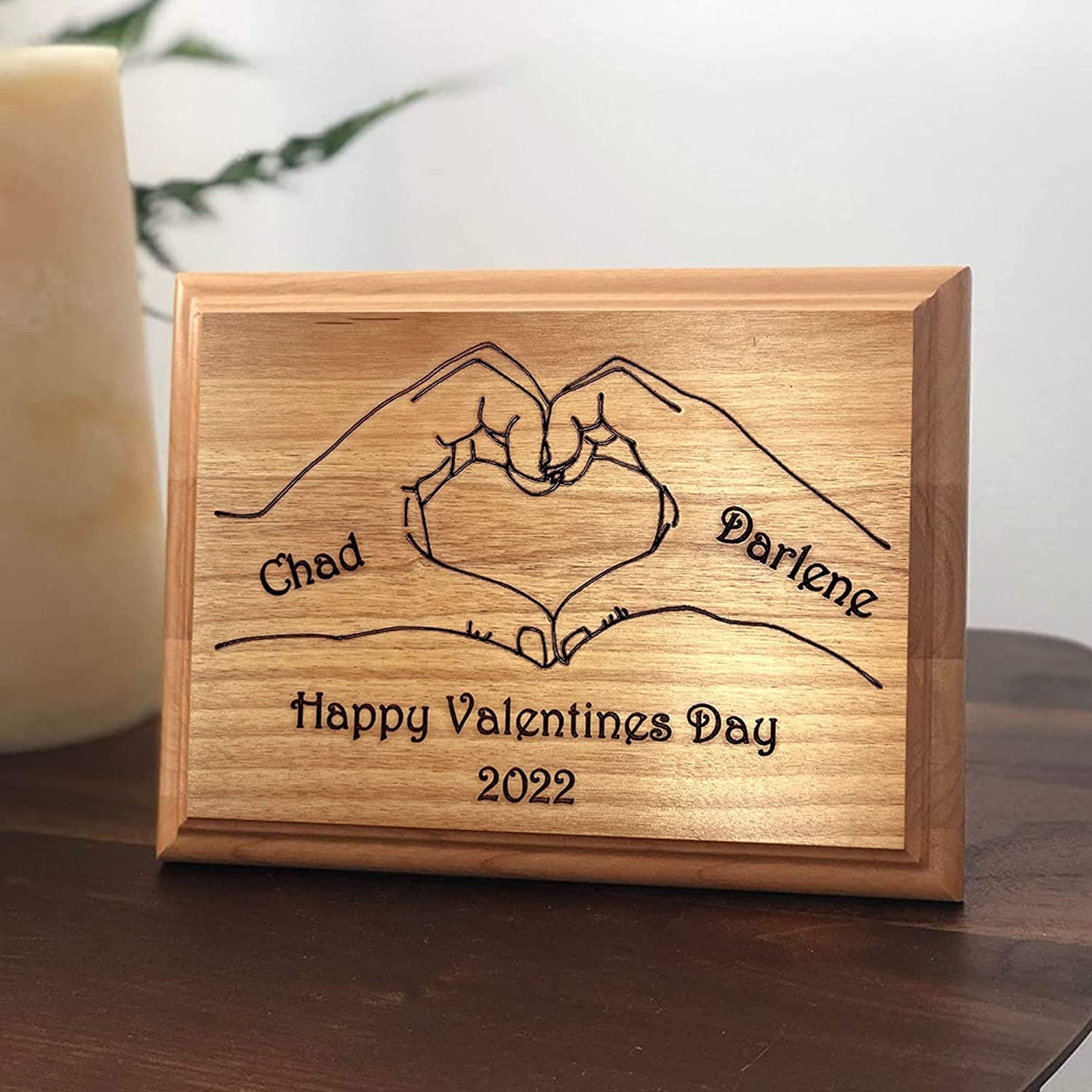 Valentines Day Gift Wood Plaque Valentines Day Gift for Her Etsy