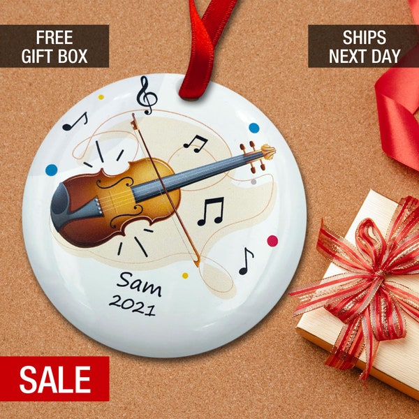 Violin Ornament Etsy