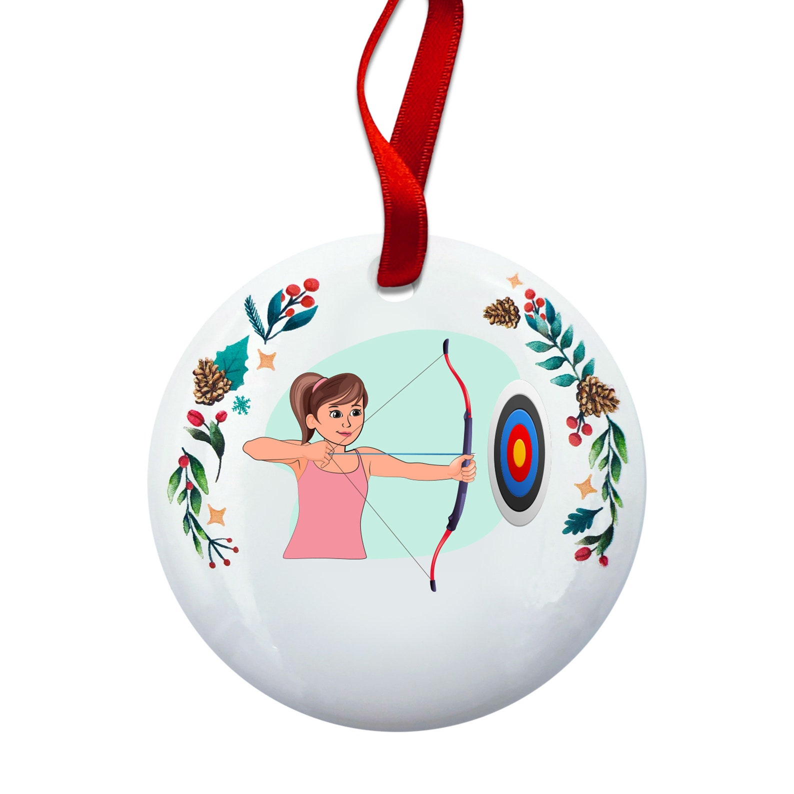 Archery Christmas Ornament Personalized 2022 Bow and Arrow Etsy