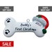 Dog Bone  Christmas Ornament Personalized 2022, First Christmas Dog Ornament, New dog, New puppy, Love my dog 