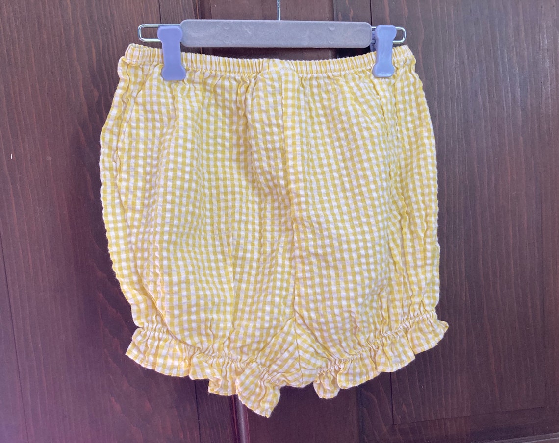 Vintage Yellow Gingham Seersucker Toddler Bloomers 4/5t | Etsy