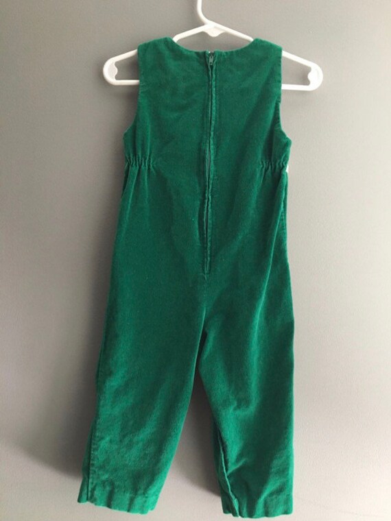 Vintage Folkloric Green Overalls Longalls | 12/18… - image 3