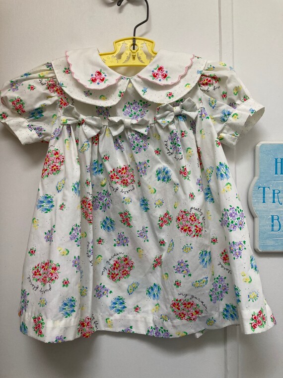 Vintage My Garden Floral Dress | 2t - image 1