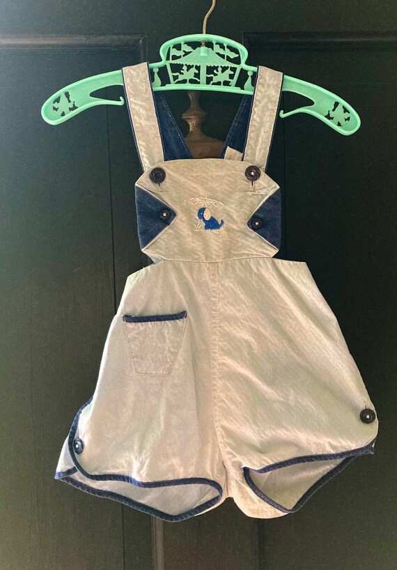 Vintage 1940s Puppy Sunsuit | 6/12mo