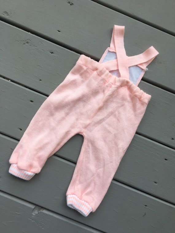 Vintage Pink Knit Elephant Romper | 3/6mo - image 5