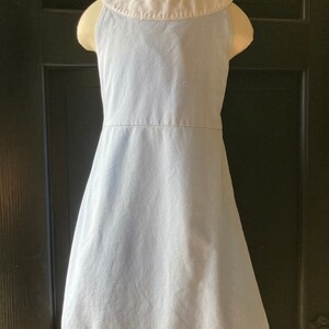 Robe Orient Expressed Blanche Piquée Fille 6 Ans - Noeud Bleu, Coton, Sans Manches